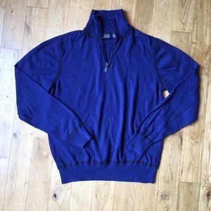 JOE ABBOUD Quarter Zip Long Sleeve Sweater